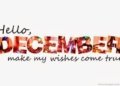 Happy New Month of December 2023 Messages