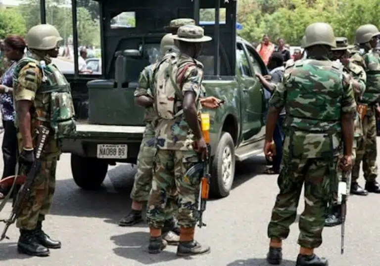 BREAKING: Fear Grips Labour As Soldiers Surround Meeting Ground With FG