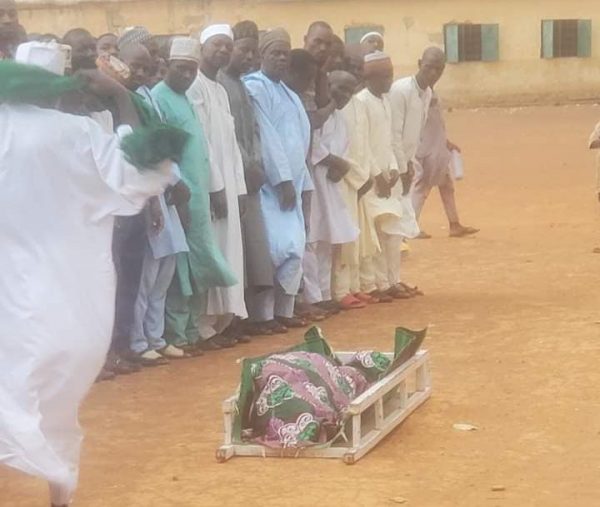 Burial prayer for Sadiq Yusuf Sanga on Friday