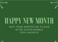 Happy New Month Messages For Friends