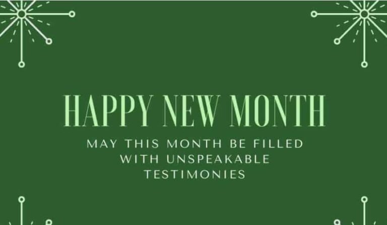 Happy New Month Messages For Friends