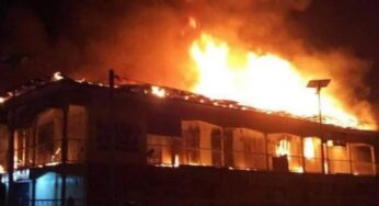 Breaking: Borno Government House On Fire