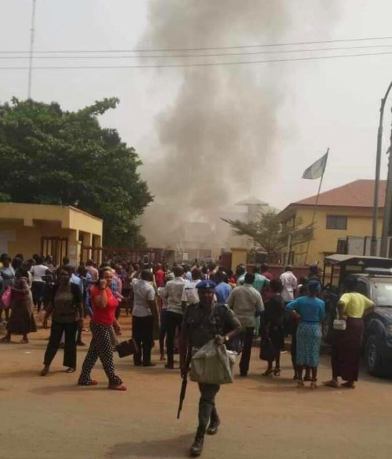 INEC Office On Fire