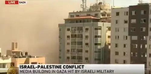 Israeli Bombs Down Al Jazeera Office