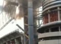 Real Madrid Stadium Santiago Bernabeu On Fire