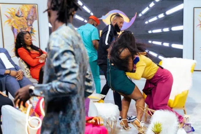 Lucy And Kaisha Fighty Dirty On Live TV During BBNaija Reunion 2021