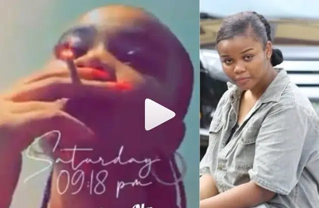 Video Of Chidinma Killer Of Super TV CEO Smoking Weed