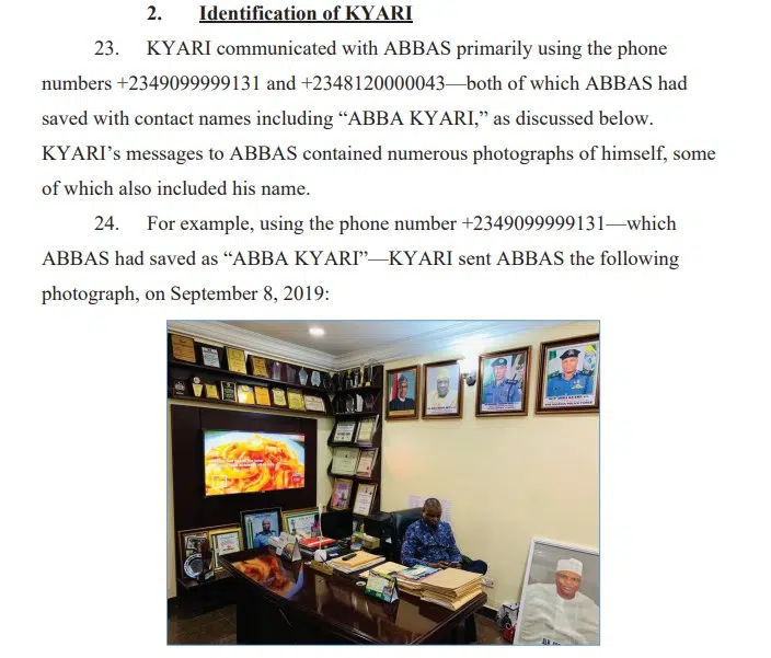 Document Of How Abba Kyari Helped Hushpuppi To Scam