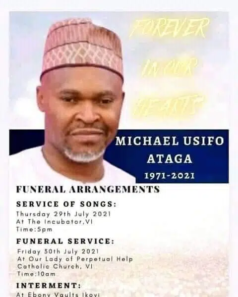 Super TV CEO Ataga Burial