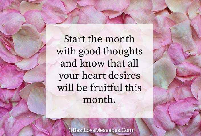 Happy New Month Messages Image