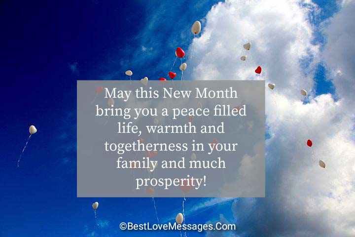 Happy New Month Messages Images for Loved Ones