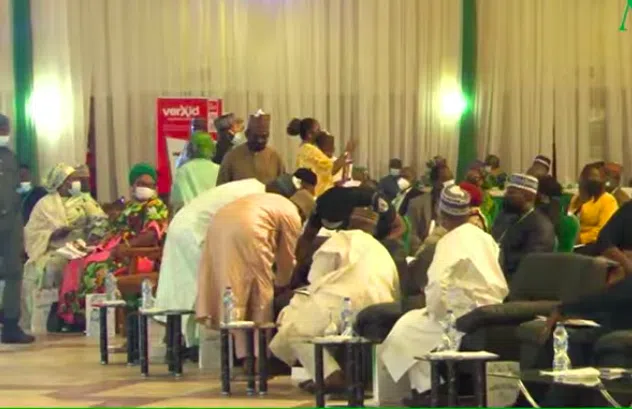 BREAKING: EFCC Chairman Slumps After Speech In Abuja [Video/Photos]