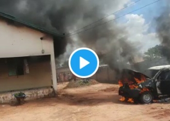 Hoodlums Set Anambra Police Station On Fire