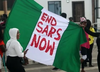 #EndSARS Anniversary Protesters in Lagos