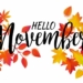 Happy New Month Of November Messages