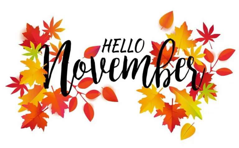 Happy New Month Of November Messages