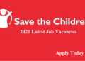 Save the Children Recruitment 2021