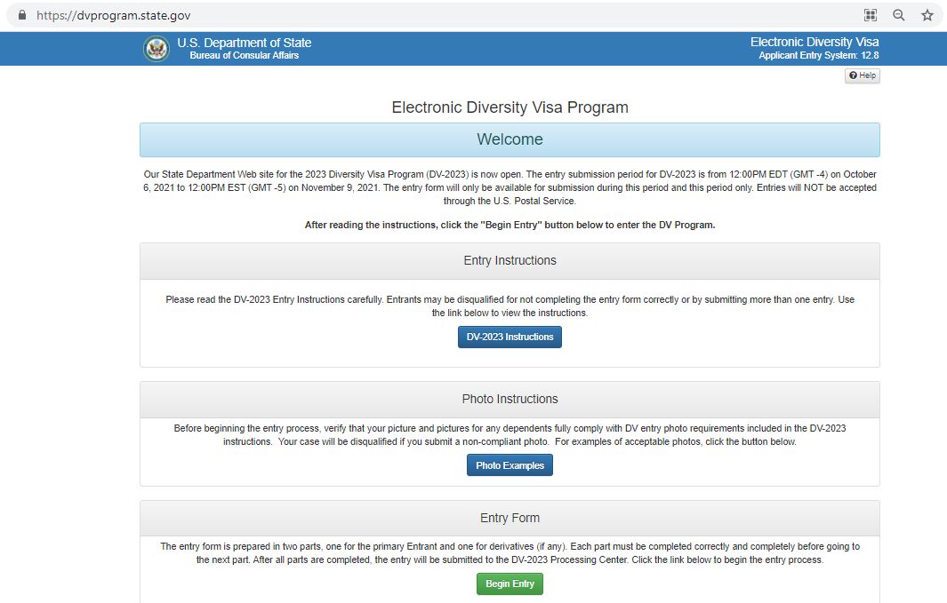 DV-2023: How To Apply For US Diversity Visa Lottery Program 2023, Work In US