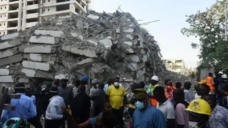 Ikoyi Building Collapse Scene