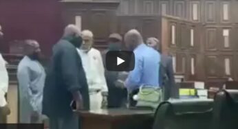 Watch Moment Nnamdi Kanu Confronted Security Agents In Court (Video)