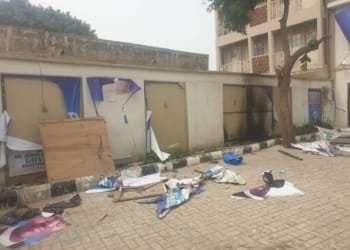 Senator Barau Office on fire