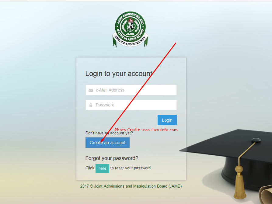 JAMB Profile: Create Account, Profile Code / Password Recovery Guidelines