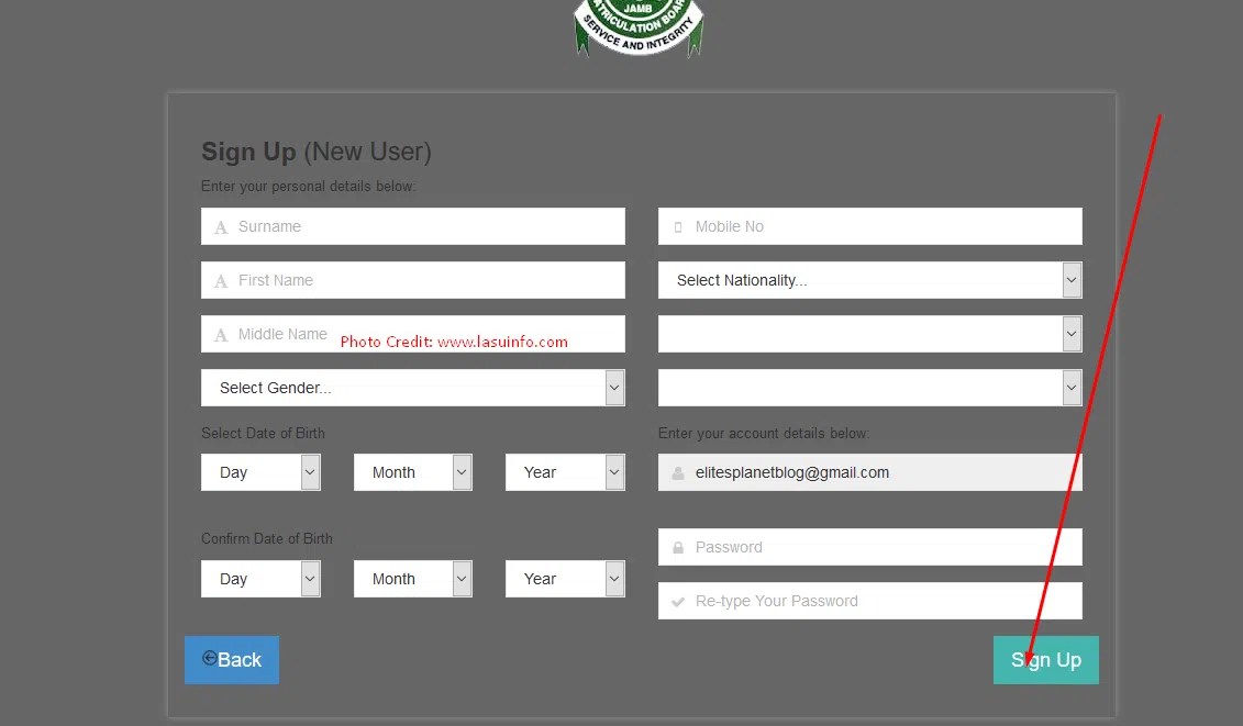 JAMB Profile: Create Account, Profile Code / Password Recovery Guidelines