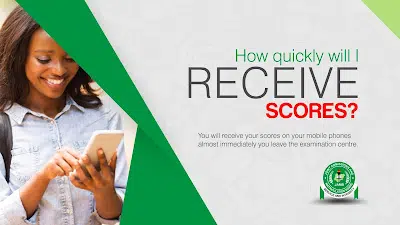 How quickly will I RECEIVE MY JAMB SCORES?