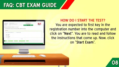 HOW DO I START THE JAMB TEST?