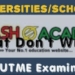 Universities that do not write Post UTME