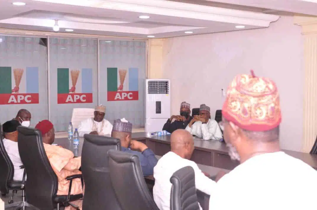 BREAKING: Governor Sani Bello Takes Over APC Leadership From Buni [Photos]