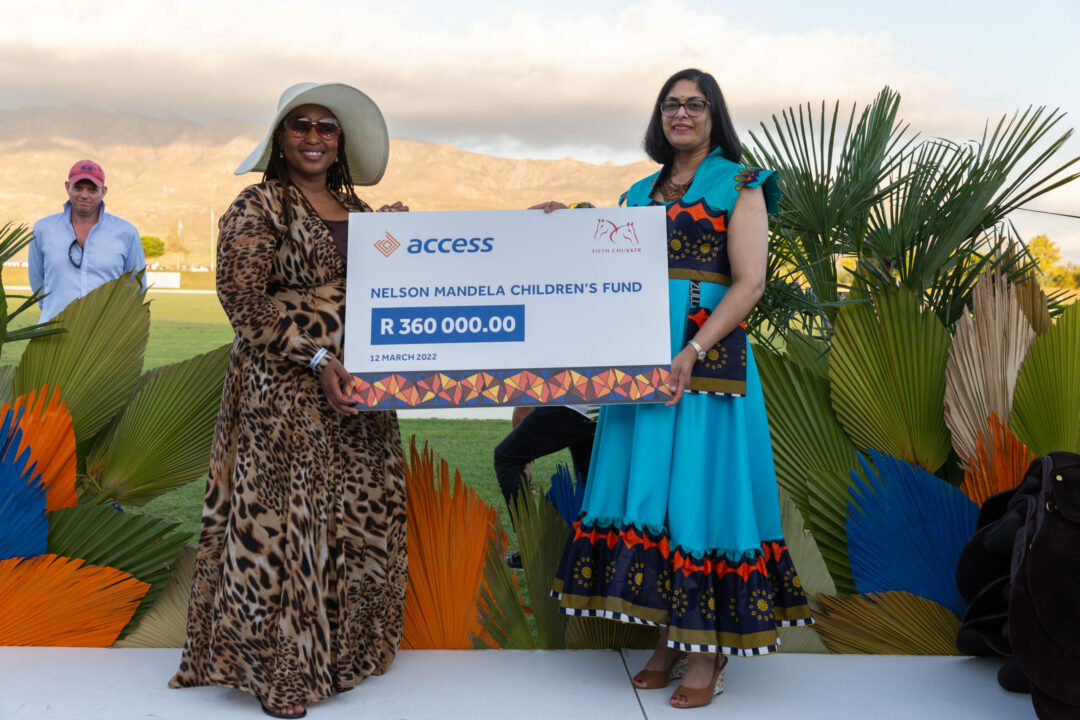  Presentation to The Nelson Mandela Children’s Trust Fund during the Access Bank Polo Day which held at Val de Vie Polo Club, Cape Town, South Africa…recently 