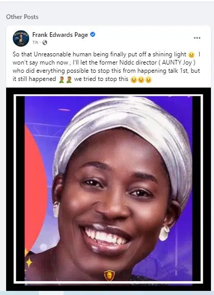 Frank Edwards Reveals What Killed Osinachi Nwachukwu...Ekwueme Singer