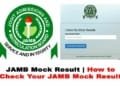JAMB mock result