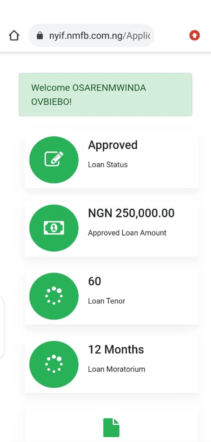 Nigeria Youth Investment Fund Loan