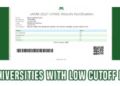 JAMB Score For Admission