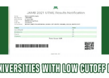 JAMB Score For Admission
