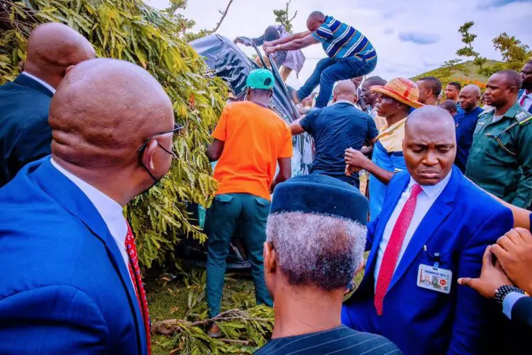 VP Osinbajo involved in an auto crash