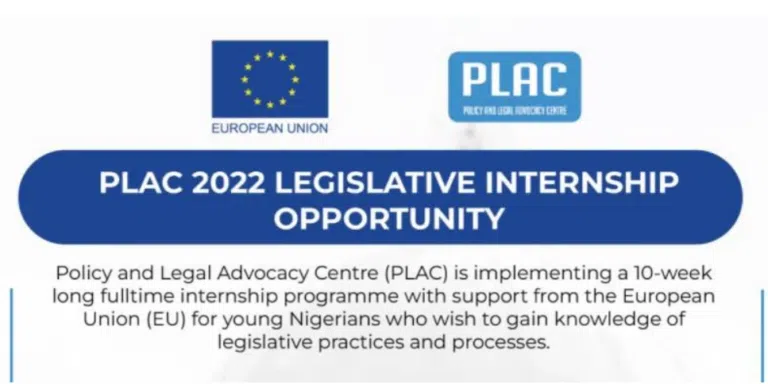 PLAC Legislative Internship Programme 2022