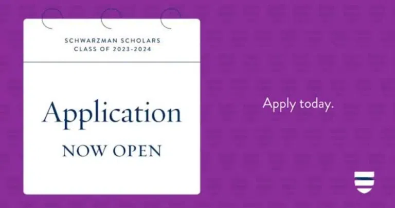 Schwarzman Scholars Program 2023