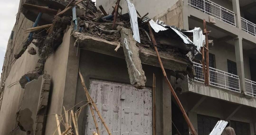 JUST IN: Many Trapped In Kano GSM Market Building Collapse