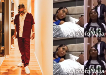 Mayorkun, and his alleged girlfriend.