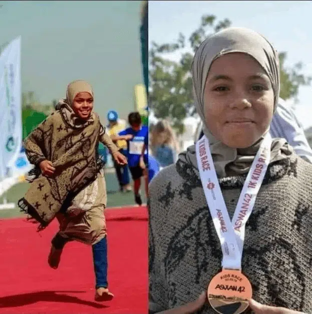 10-Yr-Old Egypt Girl, Sells Toilet Tissue On Streets, Without Shoes, Breakfast, Emerges Marathon Winner