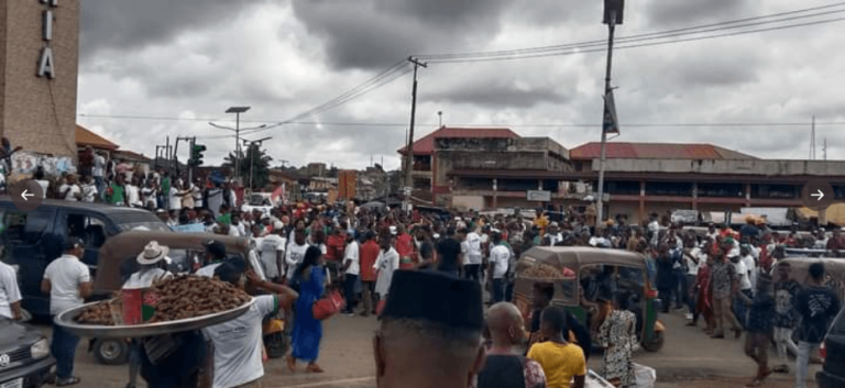 2023 Election: Peter Obi Supporters Defy Umahi, March In Ebonyi, Other States