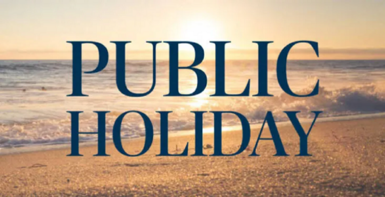 July 8 Public Holiday