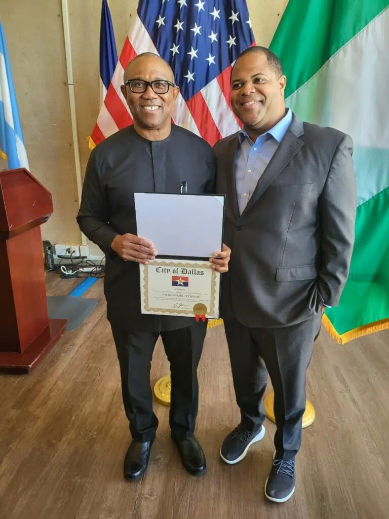 2023 Election: US Confers On Peter Obi Honorary Citizenship