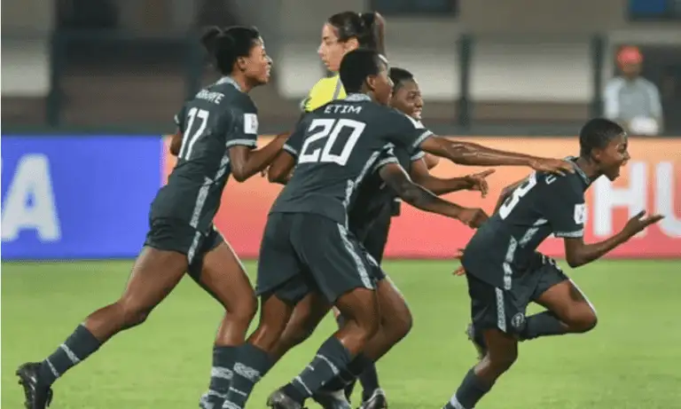 Breaking: FIFA Under 17 W/Cup: Nigeria Women Beat US To Reach Semi-final