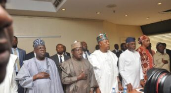 Tinubu In Crucial Meeting With Governors, APC NWC Over Campaign List