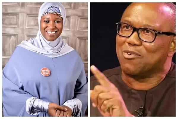 Why I Move Around With Aisha Yesufu- Peter Obi Clears Concerns