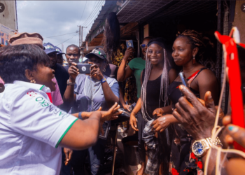 Lagos 2023: APC Fumes As Funke Storms Ojo Market, Women Rejoice (Video)